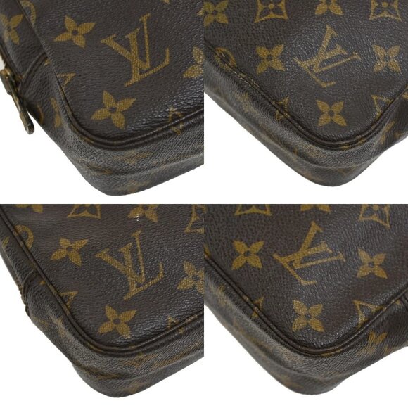 LOUIS VUITTON Trousse Toilette 23 Clutch Hand Bag Monogram Brown - Picture 3 of 16